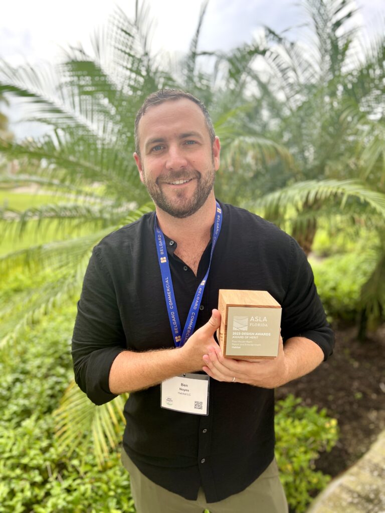 Ben Noyes with Florida ASLA Design Award